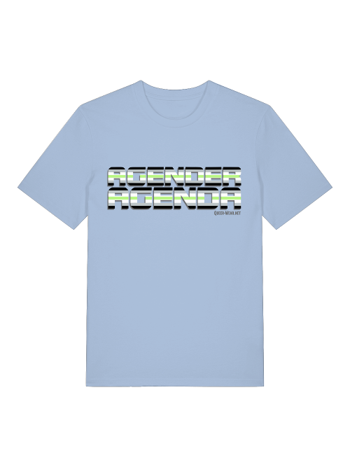 Agender Agenda Pride Shirt - Bio-Baumwolle
