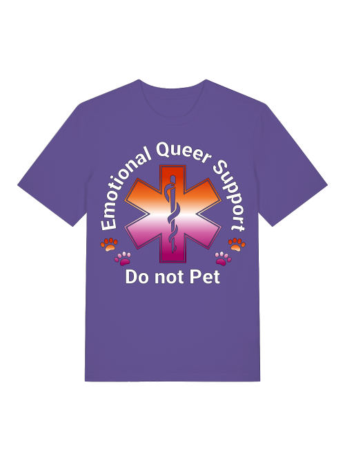 Awareness Team - Lesbian - Emotional Queer Support T-Shirt - LGBTQIA