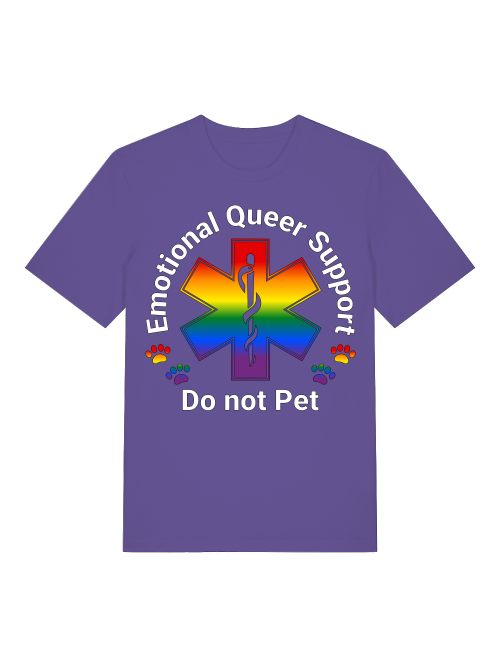 Awareness Team - Rainbow- Emotional Queer Support T-Shirt - LGBTQIA