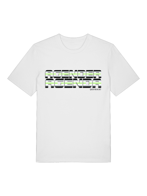 Agender Agenda Pride Shirt - Bio-Baumwolle