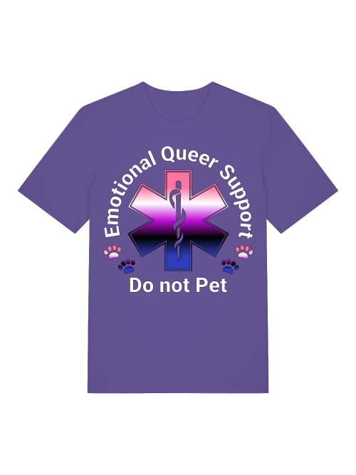 Awareness Team - Genderfluid - Emotional Queer Support T-Shirt - LGBTQIA