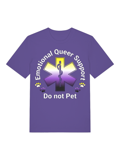 Awareness Team - Non Binary - Emotional Queer Support T-Shirt - LGBTQIA