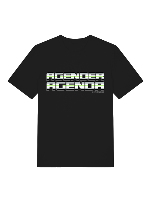 Agender Agenda Pride Shirt - Bio-Baumwolle