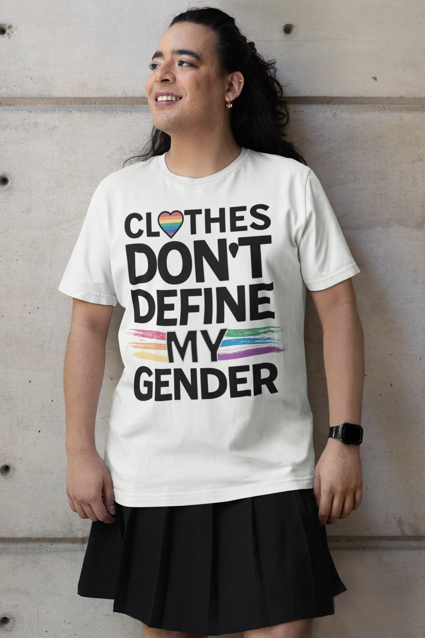 Clothes Don't Define My Gender T-Shirt | Unisex Casual Tee, Bio-Baumwolle